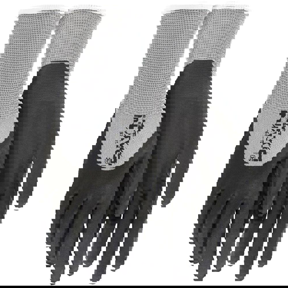 Cut-Resistant Gloves: Size Large, ANSI Cut A1, ANSI Puncture 2, Nitrile, Series 96781